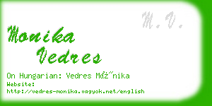 monika vedres business card